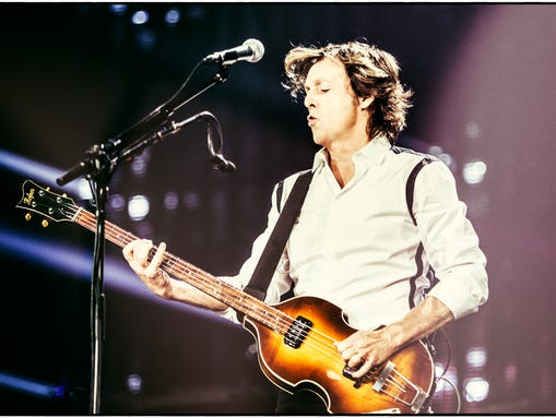 Paul McCartney on the "Out There" tour in October in