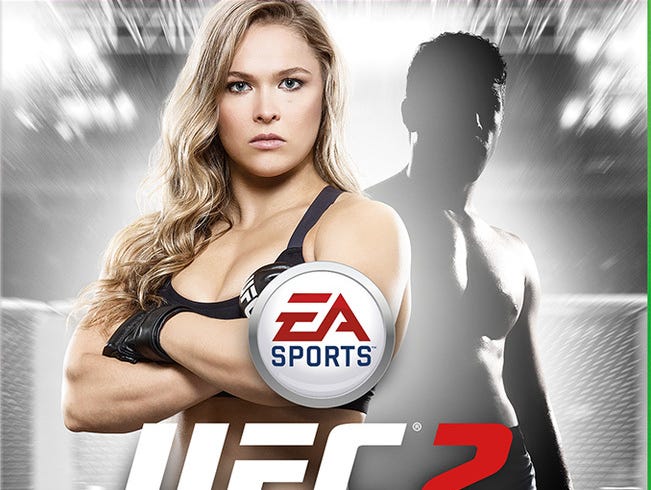 Ronda Rousey on the cover of video game 'UFC 2.'