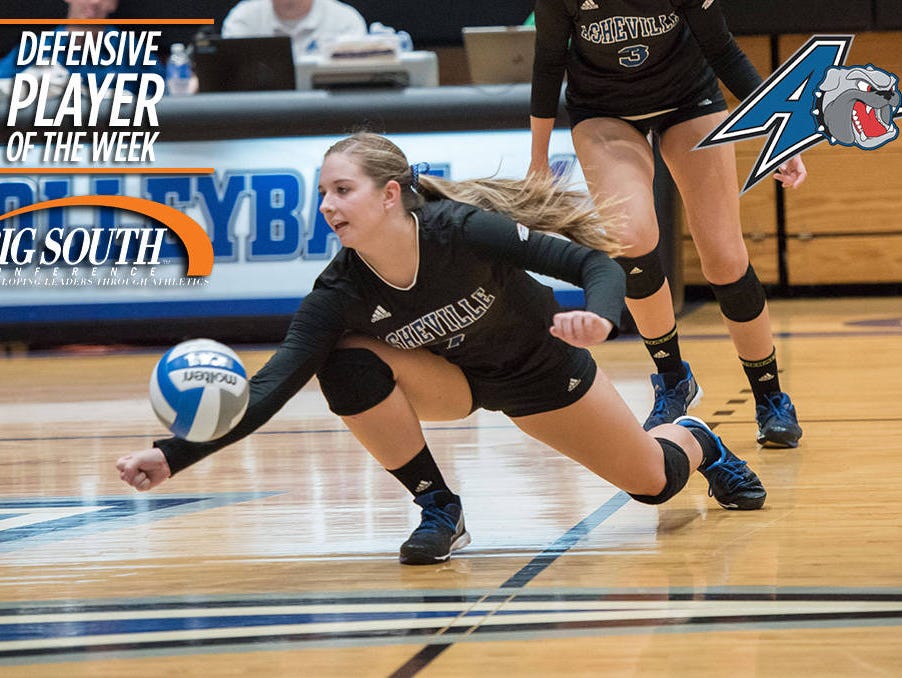 North Henderson graduate Cameron Pryor is a sophomore for the UNC Asheville volleyball team.