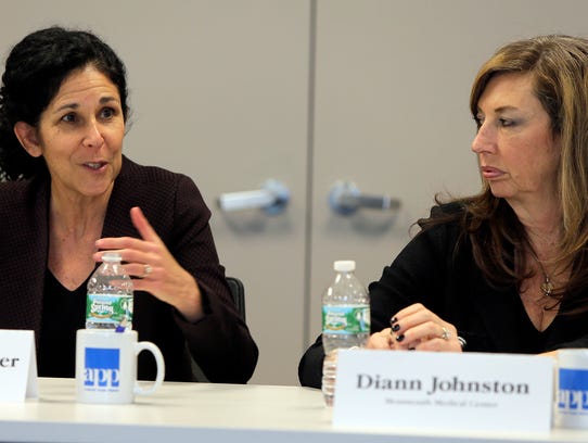 Linda Schwimmer (left) from the New Jersey Health Care