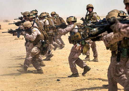 Marines with the 26th Marine Expeditionary Unit’s maritime