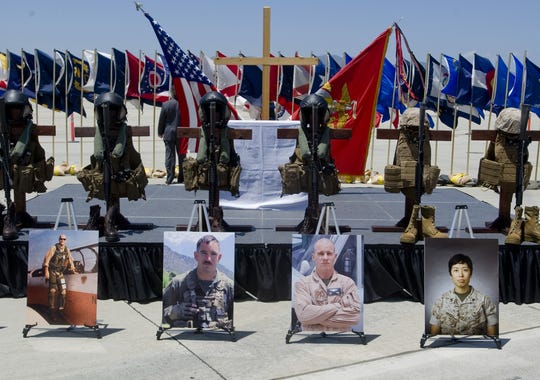 Photos of six Marines killed in a helicopter crash
