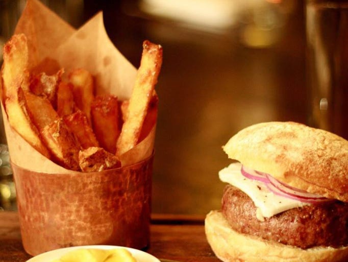 1. The Breslin Bar & Dining Room, New York City: This funky gastropub from chef April Bloomfield and restaurateur Ken Friedman has perfected the classic British-style chip, and in the process they've also perfected the French fry. The fries here (identified on the menu as "thrice-cooked chips") are in fact fried three times, resulting not in an overcooked fry but one that has about twice the "crust" of other fries, encasing a perfectly-cooked, creamy potato center. Thick-cut and addictive, they pair well with the cumin mayo that they're served alongside, but these are good enough to eat on their own. These fries are unlike any other while still maintaining its basic DNA, doesn't need duck fat or truffles to stand out, keeps the potato at the center of the action, and are the best in America.