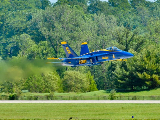 A Blue Angels F/A-18 Hornet crashed near a Tennessee