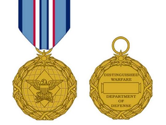 The Distinguished Warfare Medal, approved by former