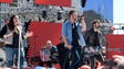 Musical group Lady Antebellum performs a pre-race concert