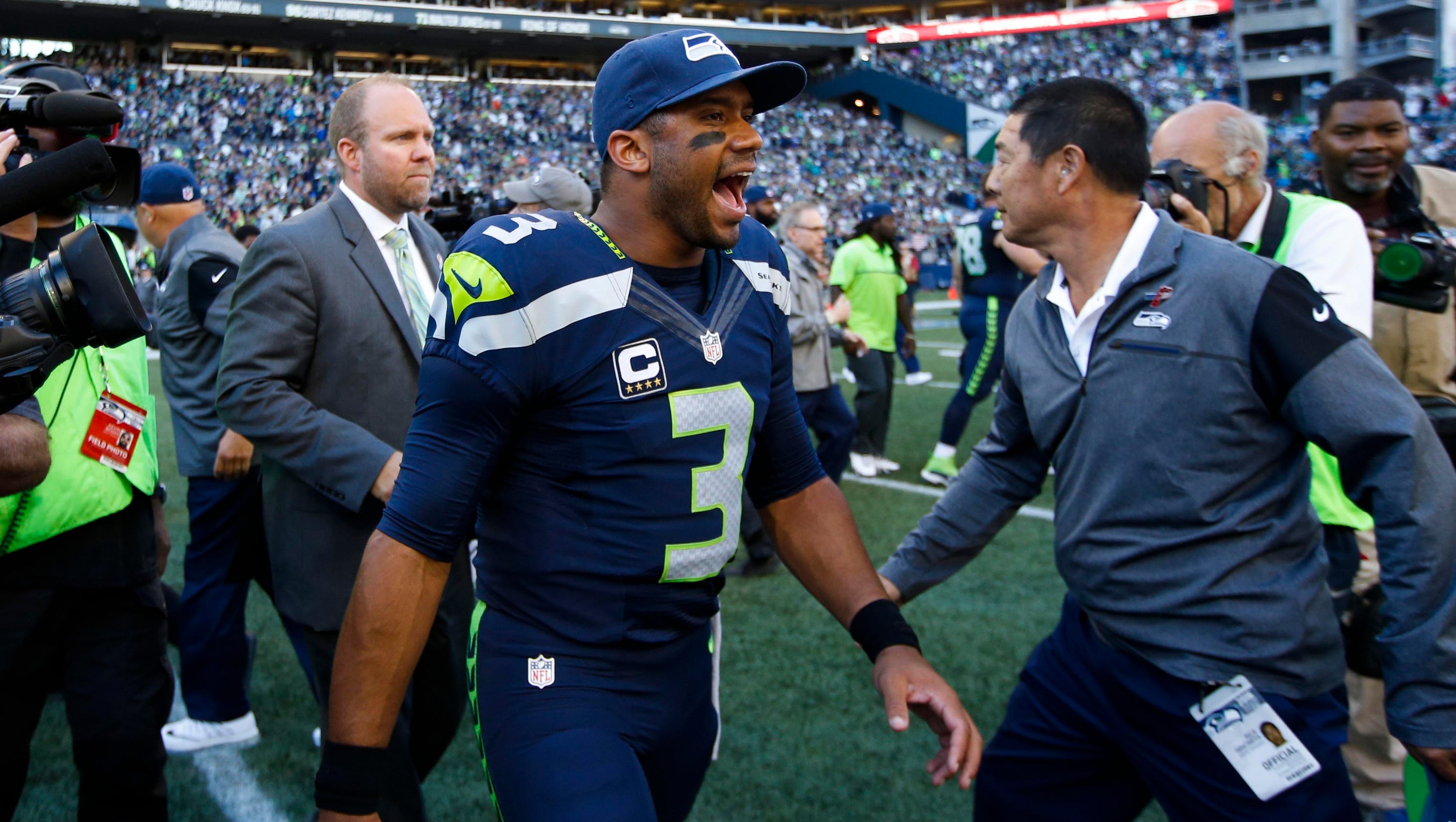 Seahawks QB Russell Wilson is all about business, on and off the field