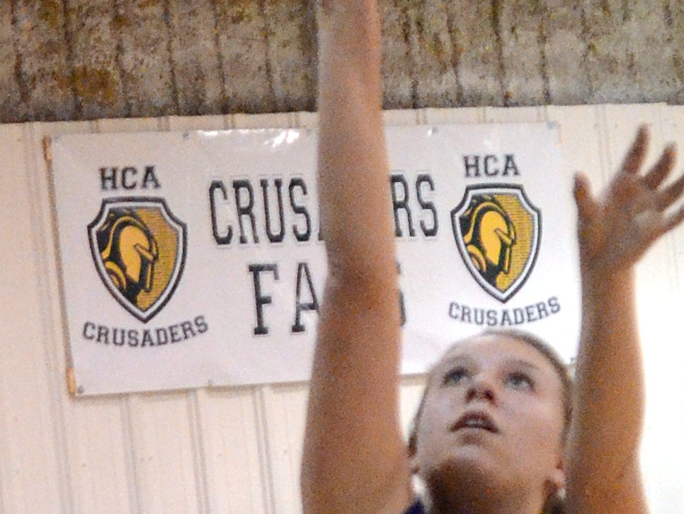 Hendersonville Christian Academy senior Marian Silva elevates for a layin during Monday evening’s practice.
