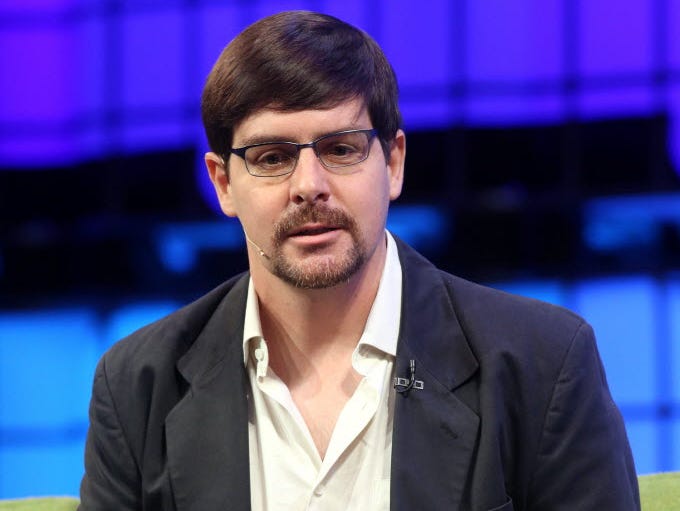 Gavin Andresen of the Bitcoin Foundation speaks on the final day of the 2014 Web Summit in Dublin, Ireland on Nov. 6.