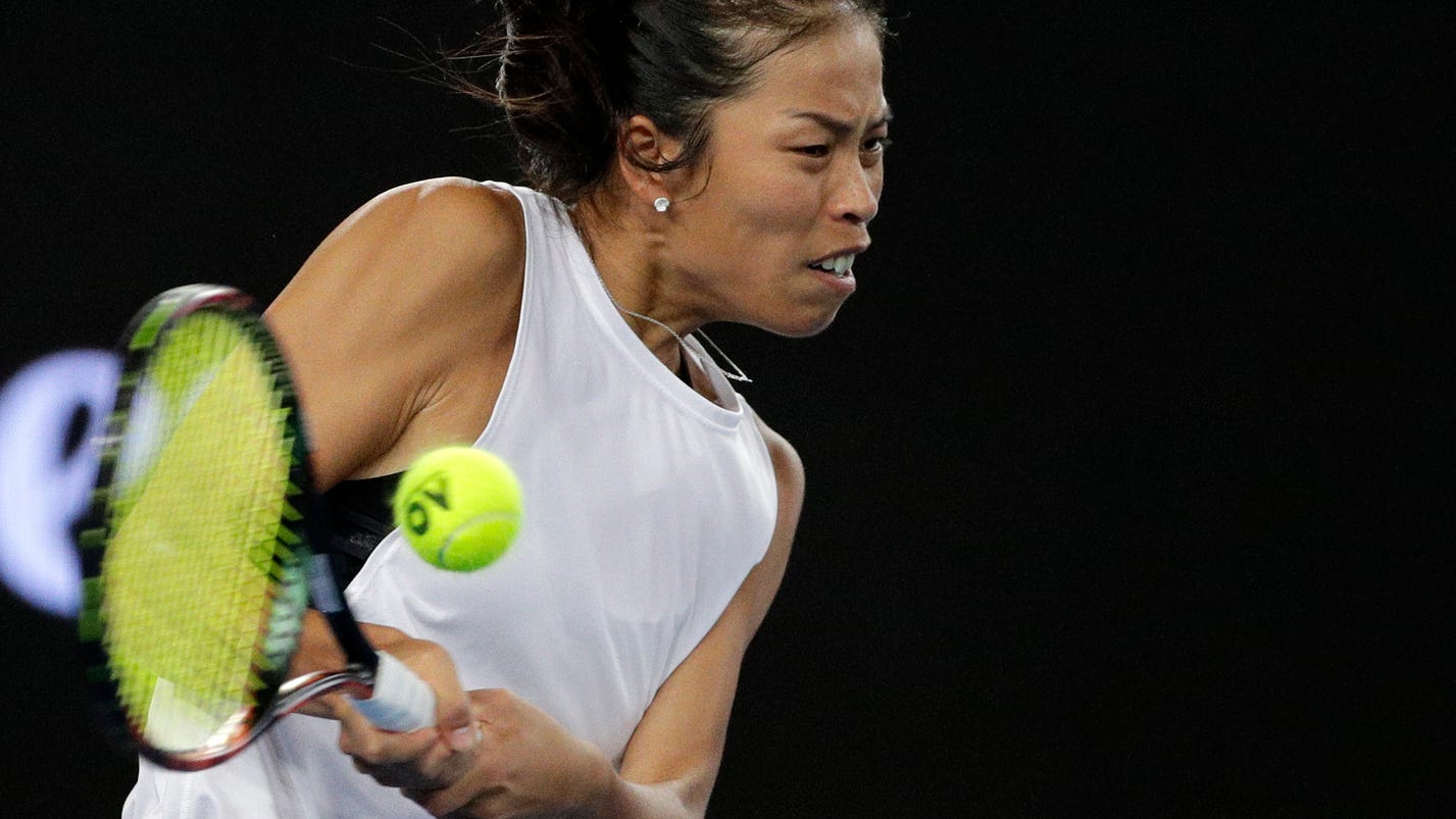 The Latest: Hsieh beats Radwanska at Australian Open