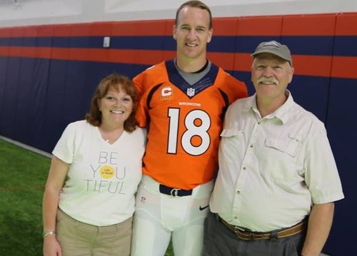 Peyton Manning and the Denver Broncos sent Kari Barnett