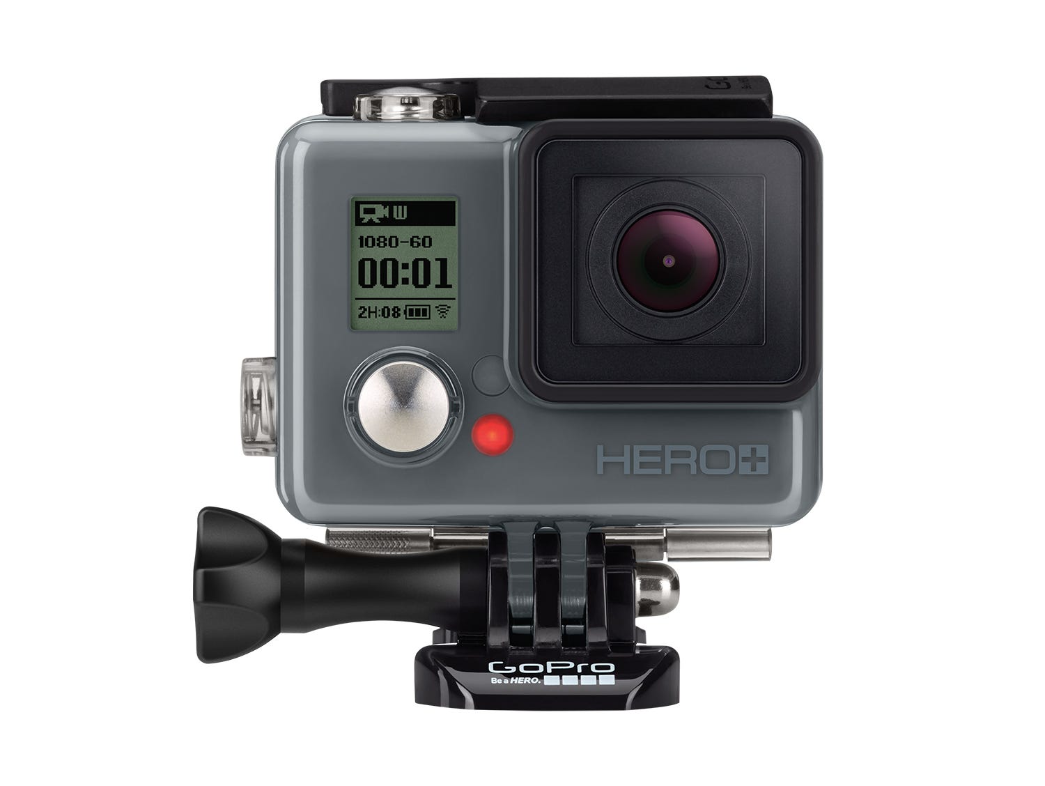 GoPro's Hero+ waterproof Wi-Fi and Bluetooth-enabled camera.