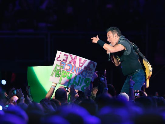 Bruce Springsteen and the E Street Band perform at