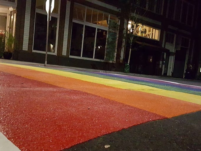 Rainbow crosswalks are installed at 11 intersections