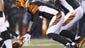 Cincinnati Bengals quarterback AJ McCarron (5) fumbles
