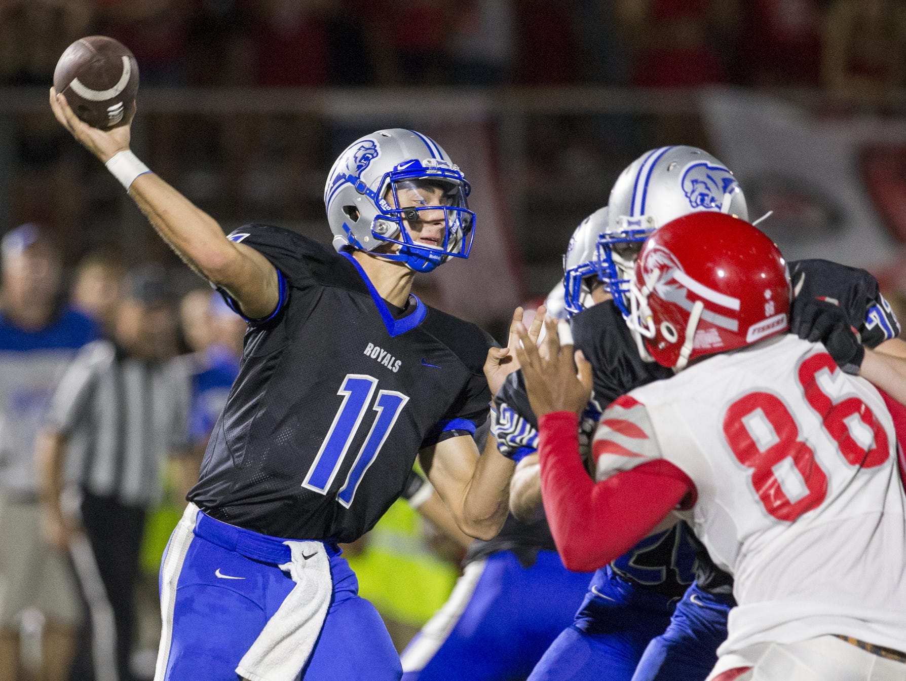 HS football HSE punches through in overtime to top Fishers USA TODAY
