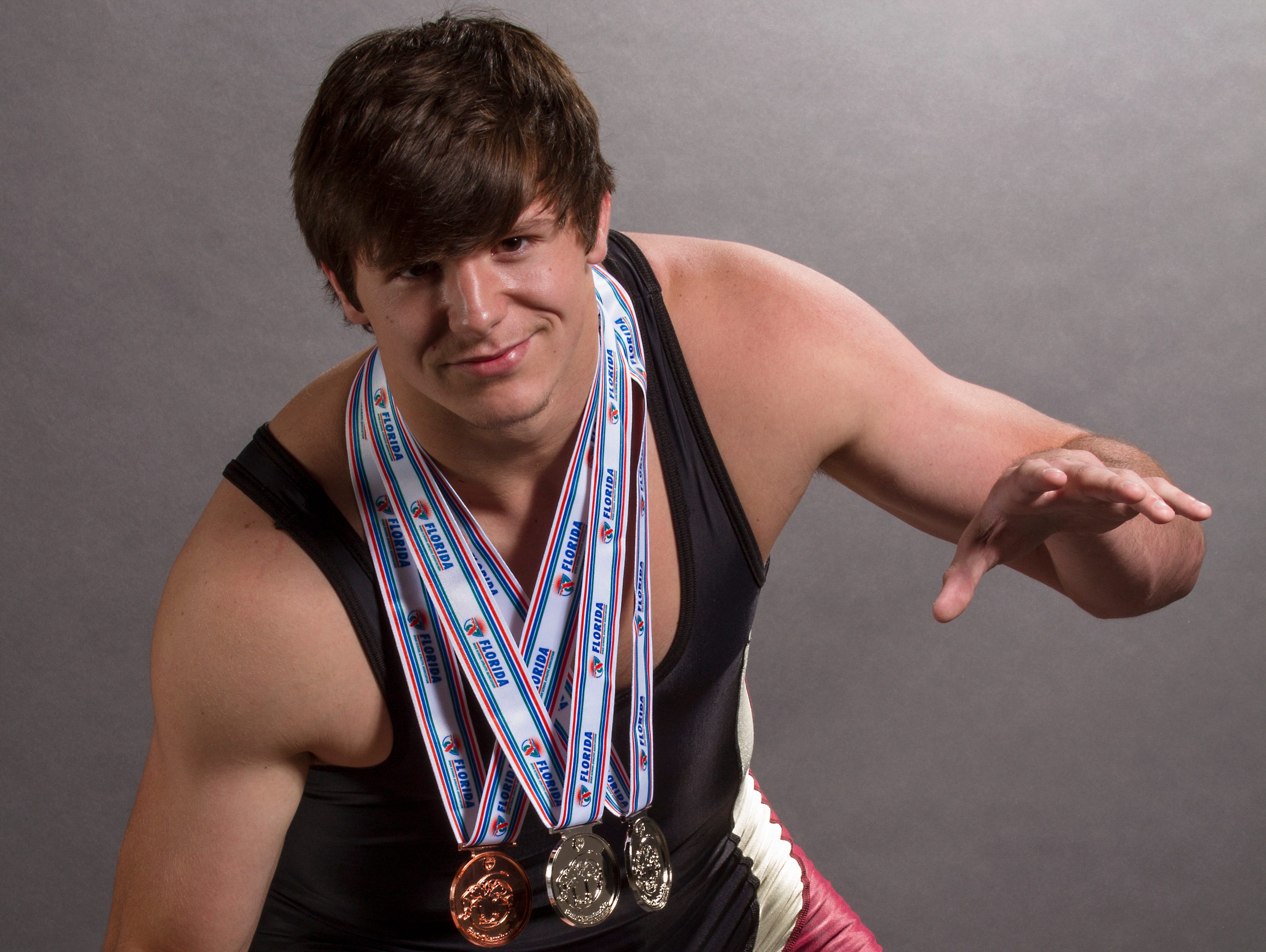 Jesse Pryor, 17, is a senior wrestler at Riverdale High School.
