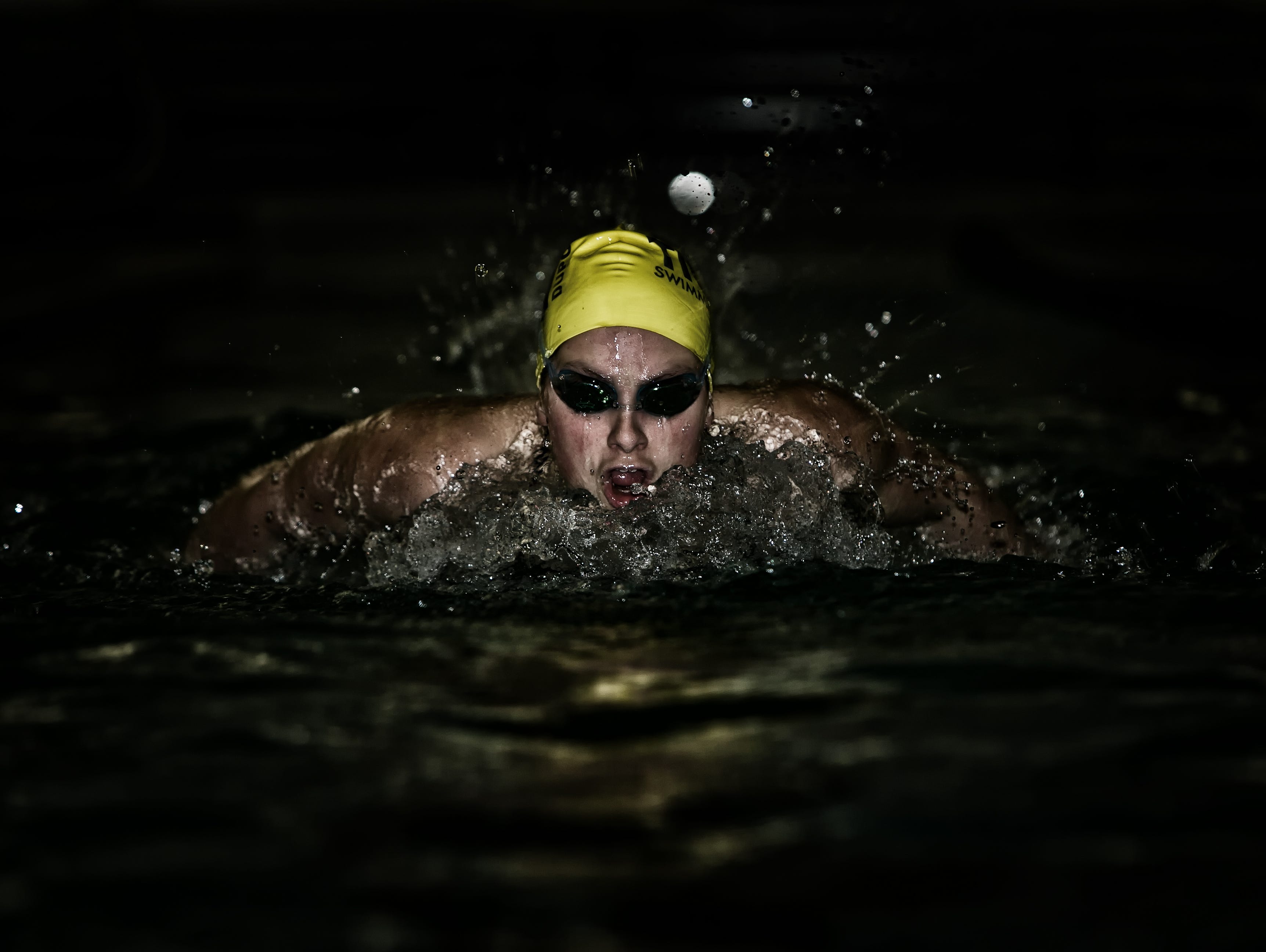 Athlete of the week, A.I. du Pont swimmer Alicia Diaz.