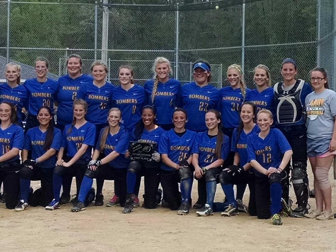 The Mountain Home Lady Bombers repeated as champions of the Lady Dawg Softball Invitational on Saturday at Van Buren, Mo. The team is coached by Bobby Bevel, Josh Low and Scott Small.
