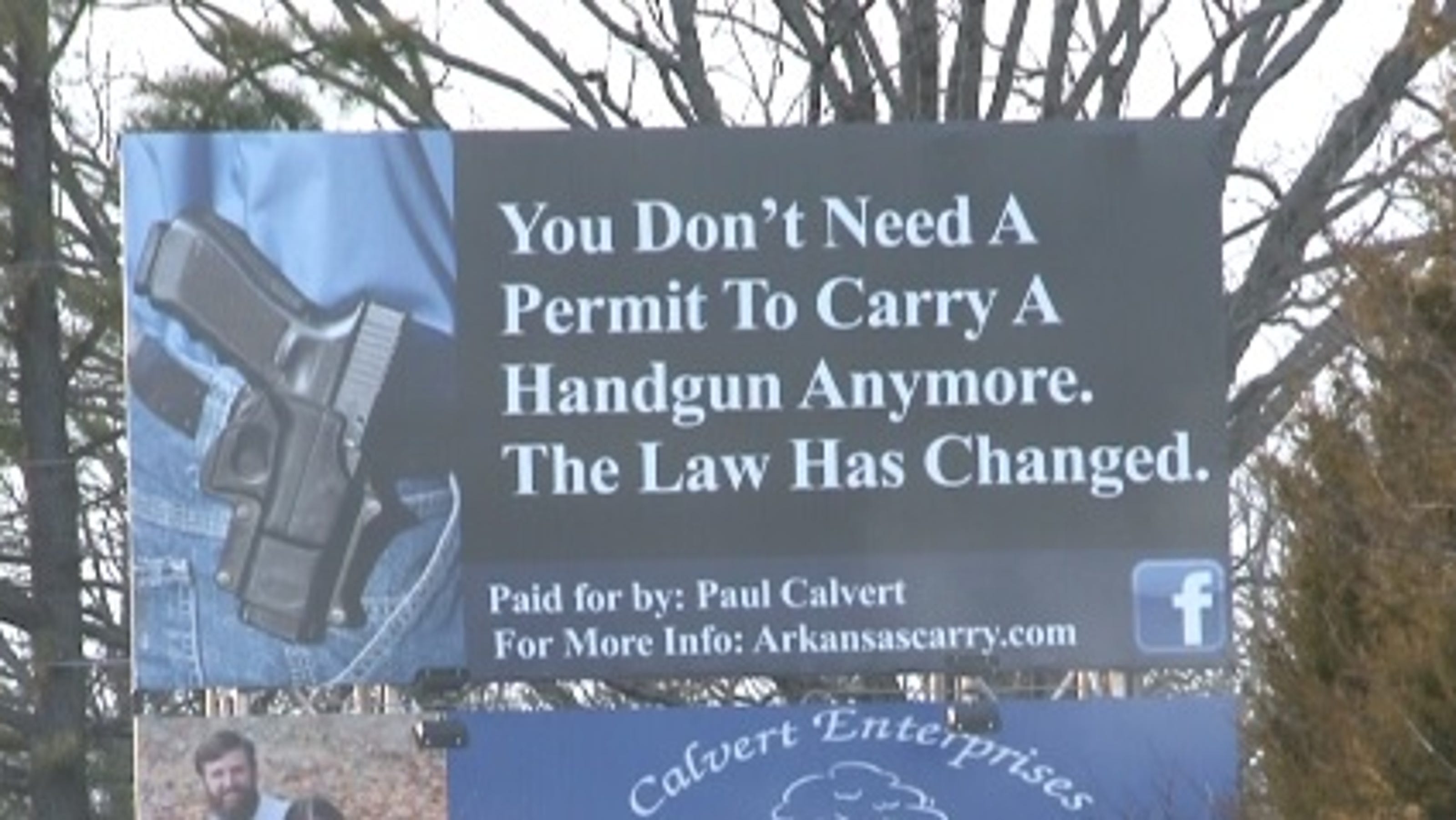Controversial billboard causing open carry confusion