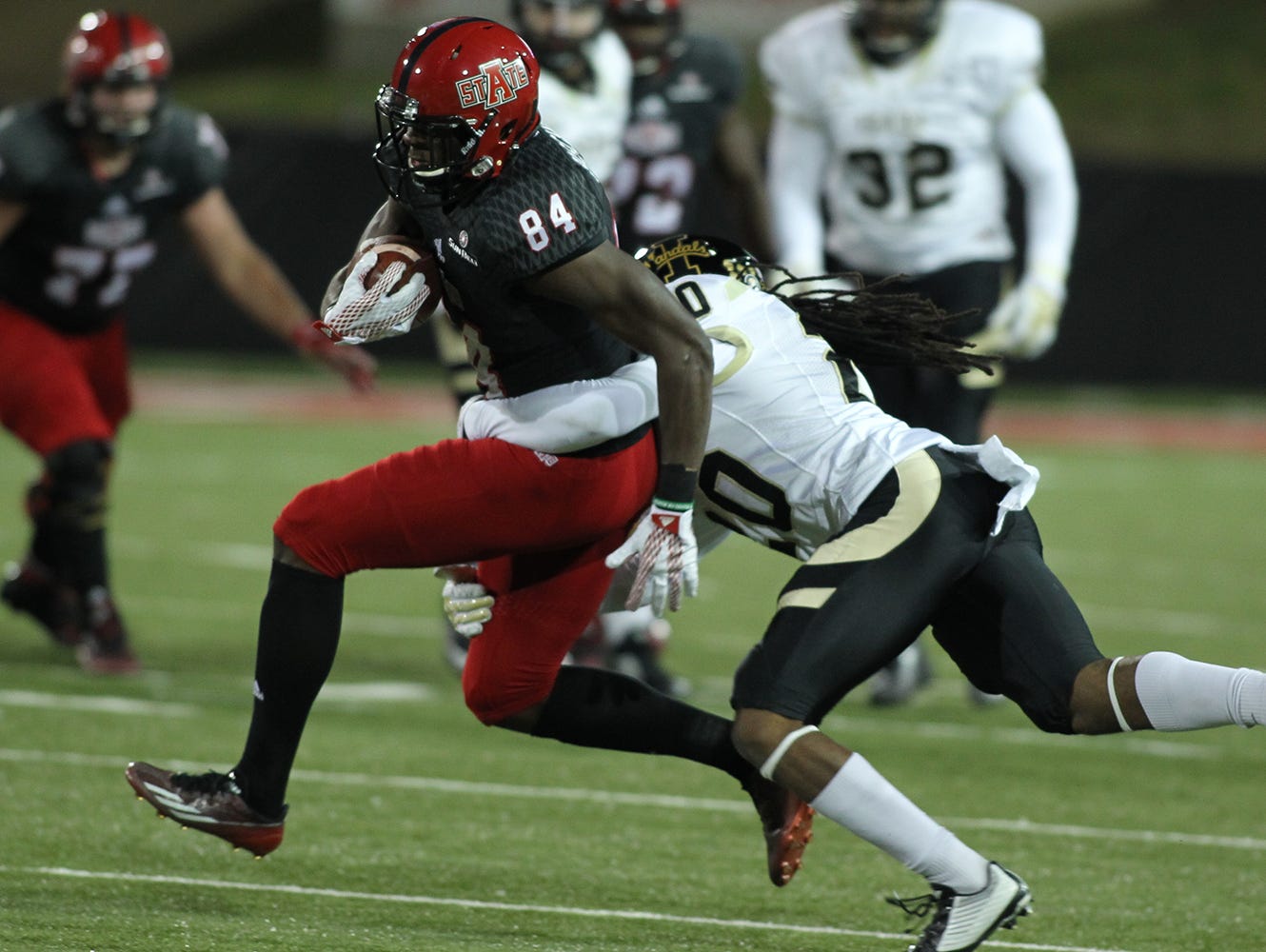 Dijon Paschal led Arkansas State in receptions and receiving yards Saturday against Idaho.