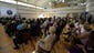 Nathan Kalasho, the school founder speaks to the crowd