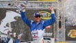 Aug. 21: Kevin Harvick wins the Bass Pro Shops NRA