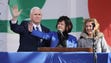 Vice President Mike Pence, his wife Karen Pence and