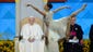 Pope Francis watches The Pennsylvania Ballet at the