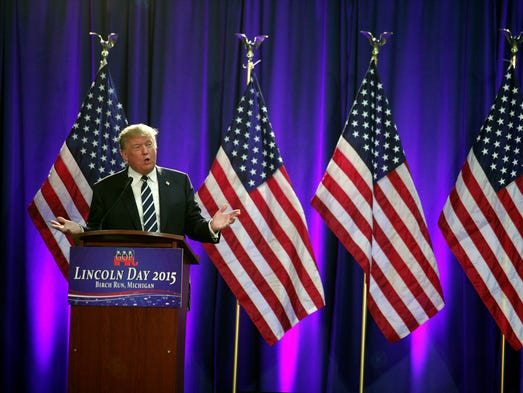 Trump delivers the keynote address at the Genesee and