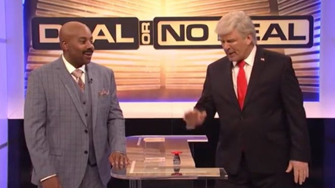 Snl Deal Or No Deal Sketch Pokes Fun At Trump Government Shutdown