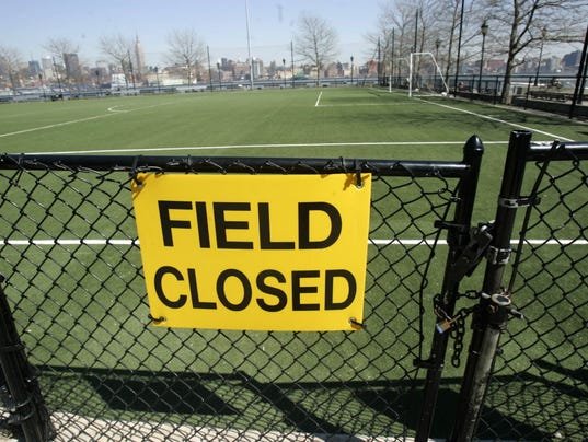 Turf field closed
