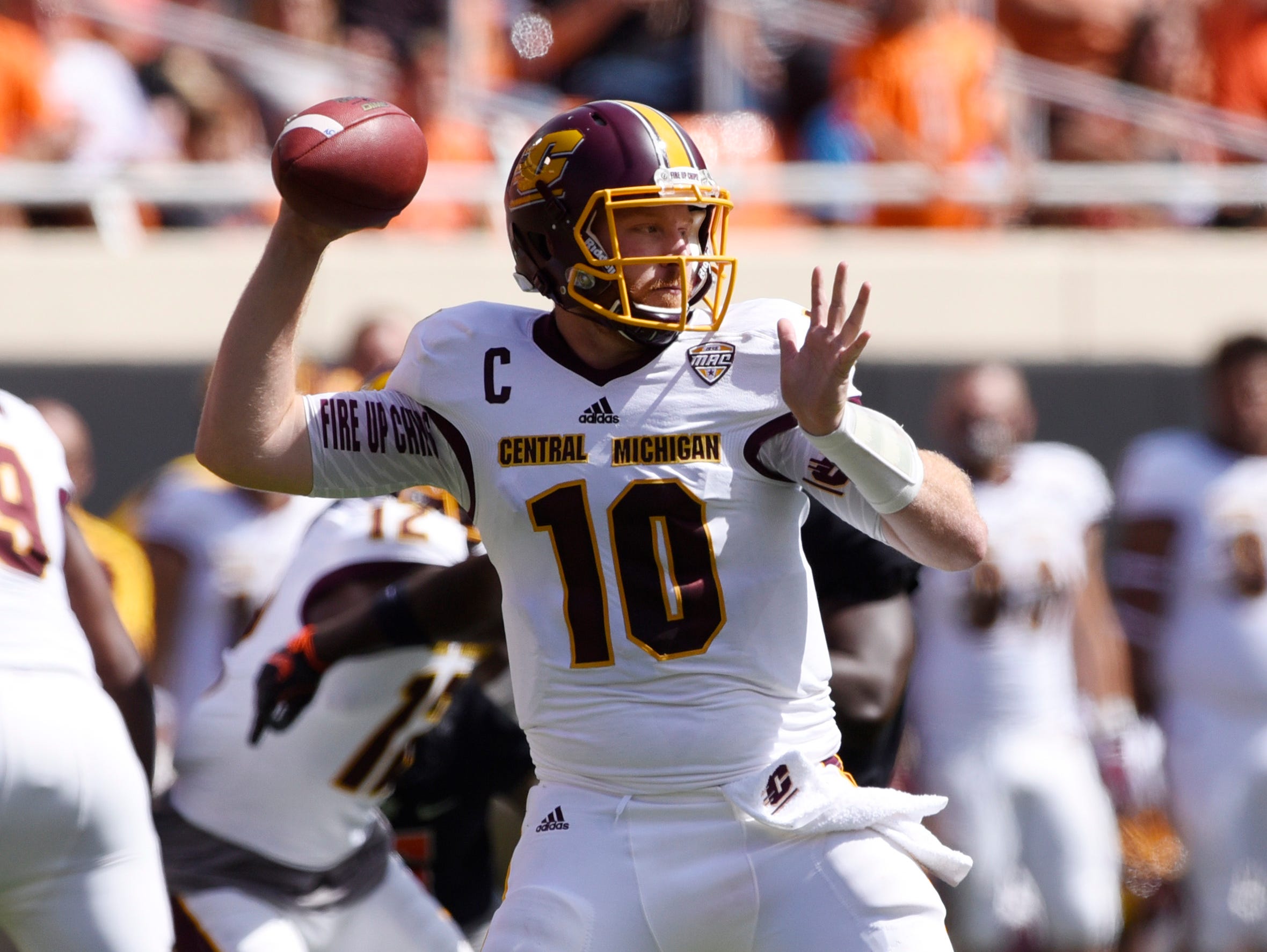 Role in upset win lands CMU’s Cooper Rush weekly award USA TODAY High