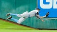 June 19: Reds' Billy Hamilton makes a diving catch