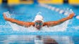 Maya Dirado swims during the women's medley 200m preliminary