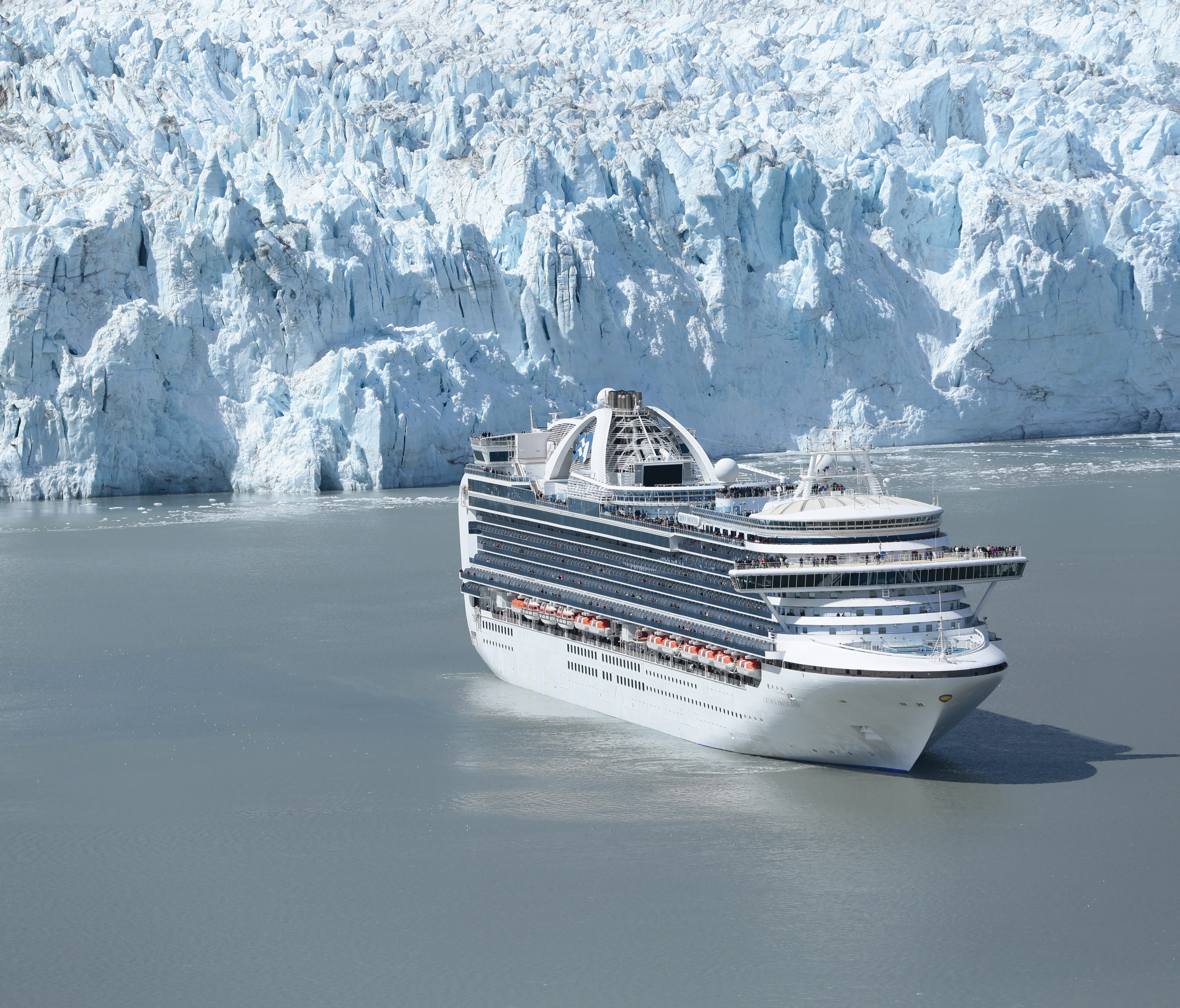 The 3,092-passenger Emerald Princess in Alaska's Glacier Bay National Park.