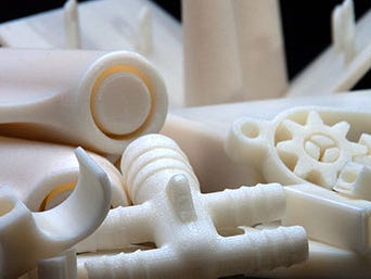 3D printed parts from Fast Radius, a manufacturing company in Louisville, Kentucky.