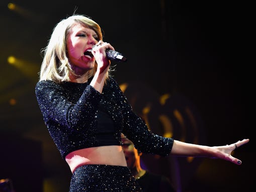 Taylor Swift performs during KIIS FM's Jingle Ball