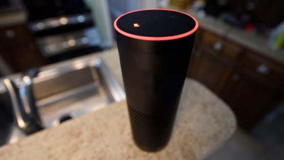 File photo shows an Amazon Echo, one of the hot tech