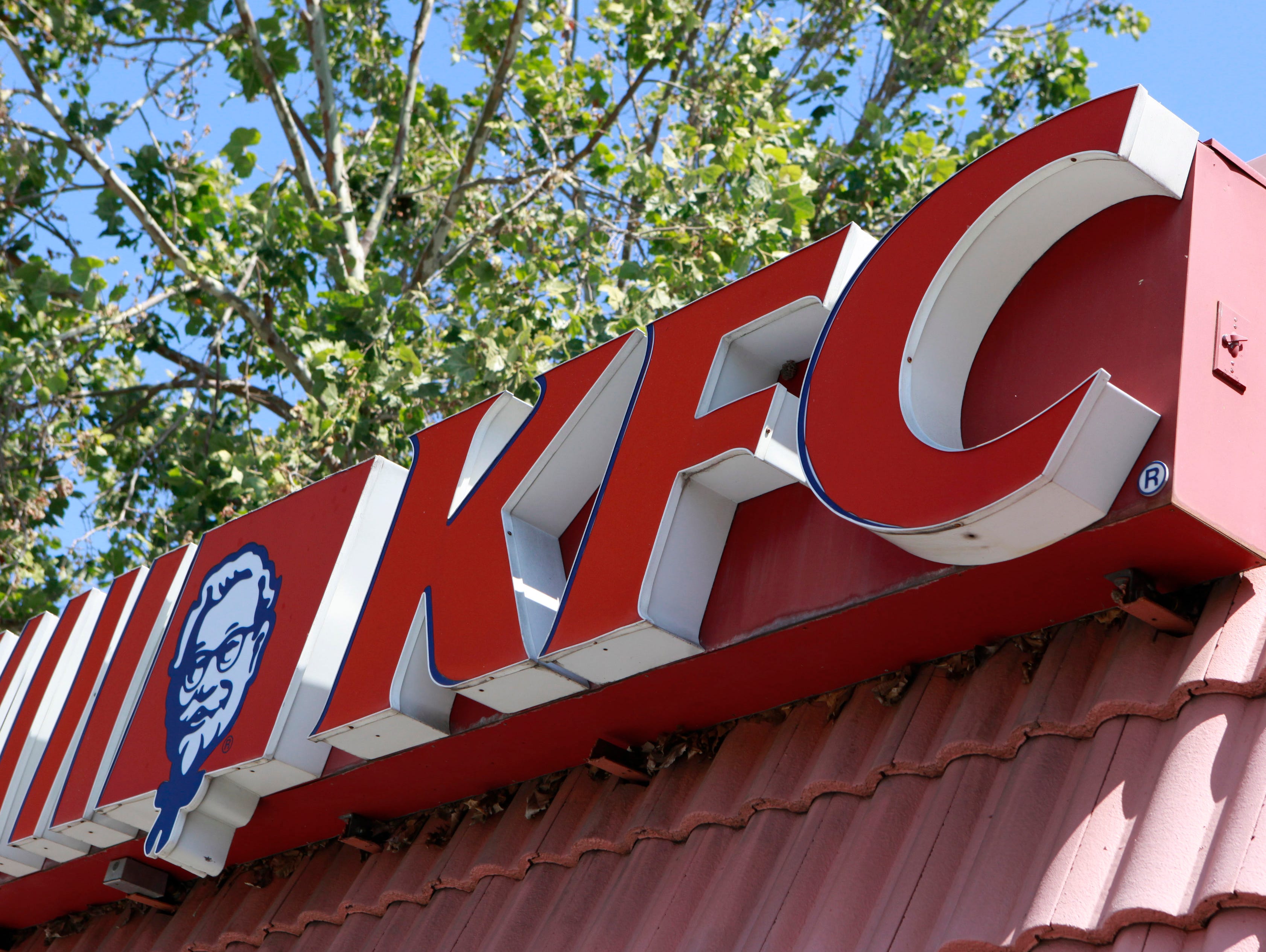 Signage at a Kentucky Fried Chicken on a Mountain View, Calif., restaurant, on July 13, 2010.