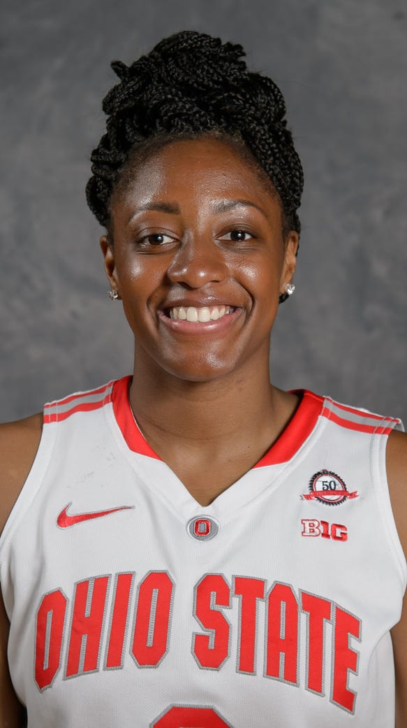 Ohio State&#39;s <b>Kelsey Mitchell</b> becomes fastest Big Ten player to reach 1,000 ... - 635843536706463438-image1