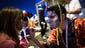 Pro-democracy demonstrators dress as Chinese ghosts
