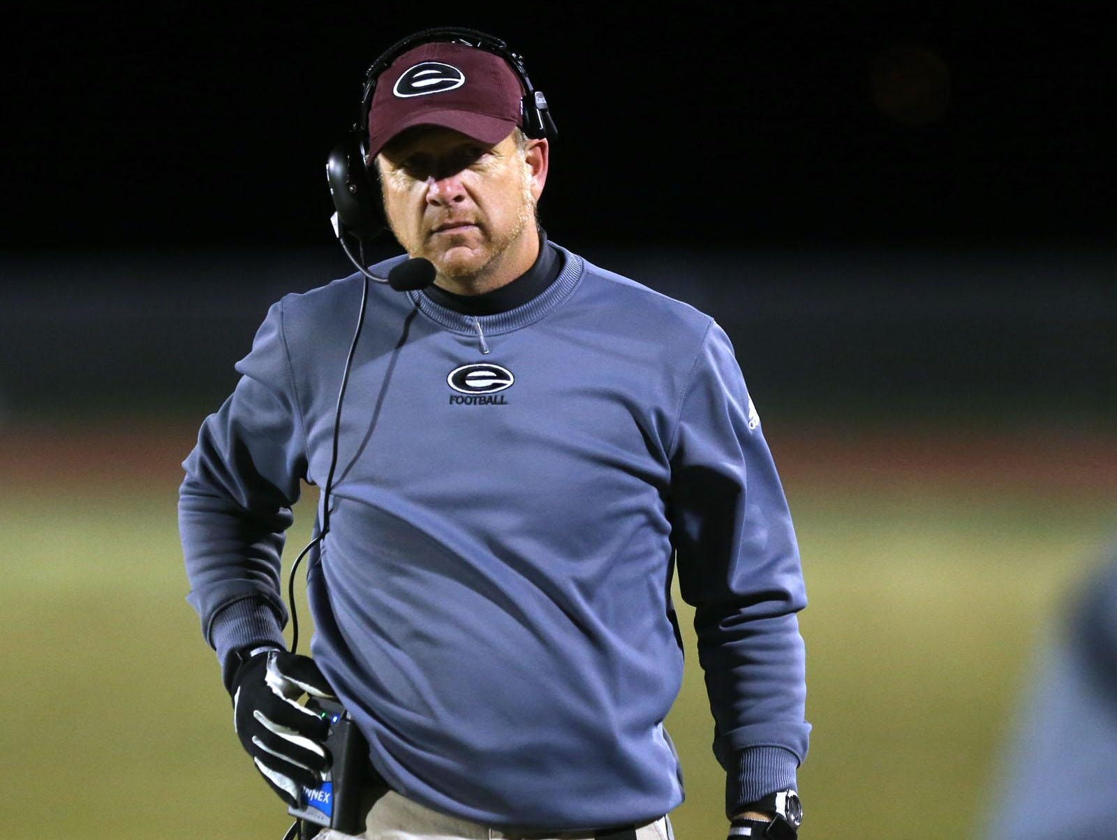 Eagleville football coach Steve Carson led his team to seven straight playoff appearances.