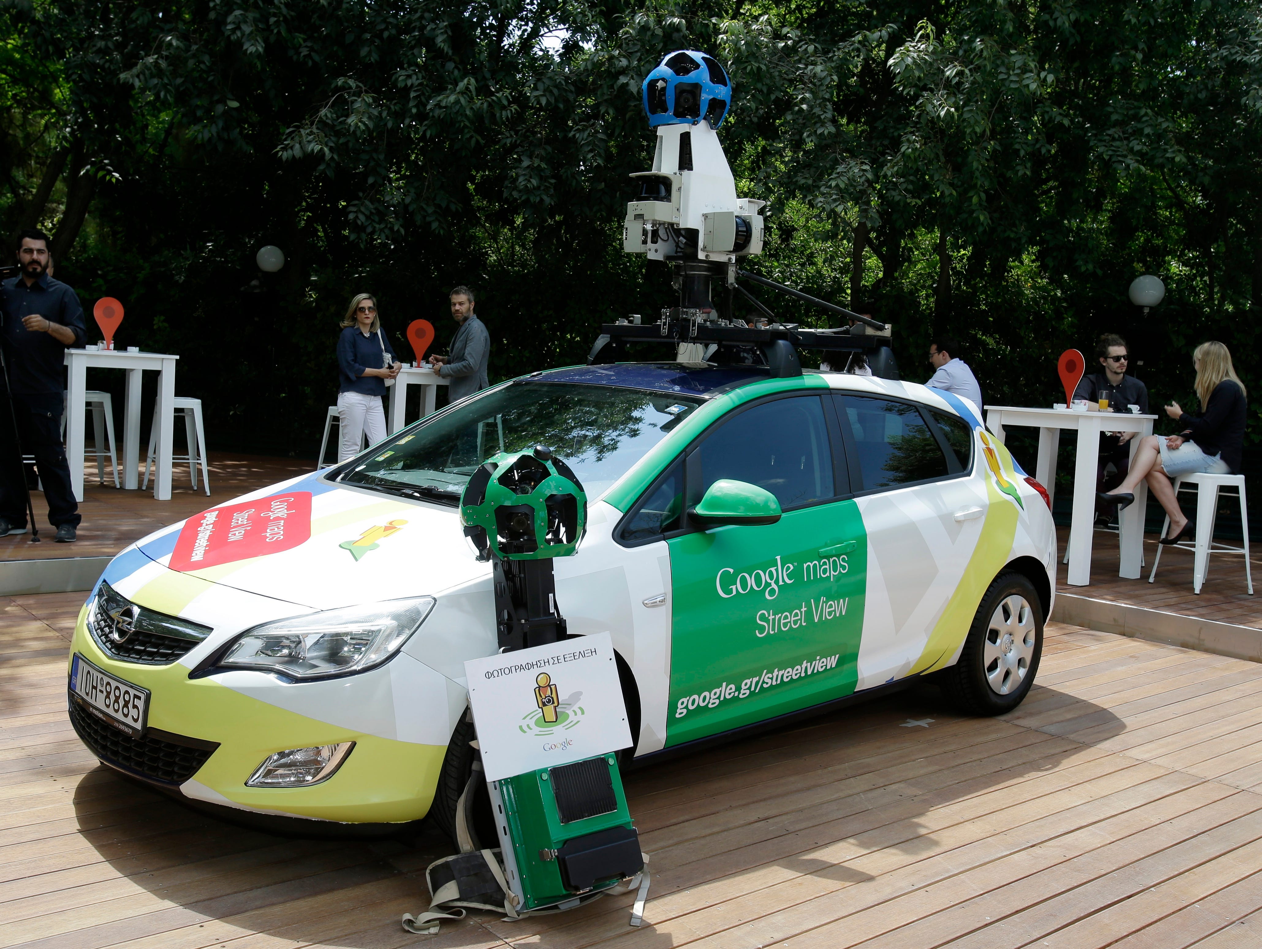 A Google Street View car.