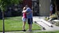 Neighbors Kelli Harpe and Toby Rompel greet each other with a hug outside their homes, which were damaged by an early morning earthquake in Napa, Calif.  The largest earthquake to hit the San Francisco Bay Area in 25 years struck before dawn.