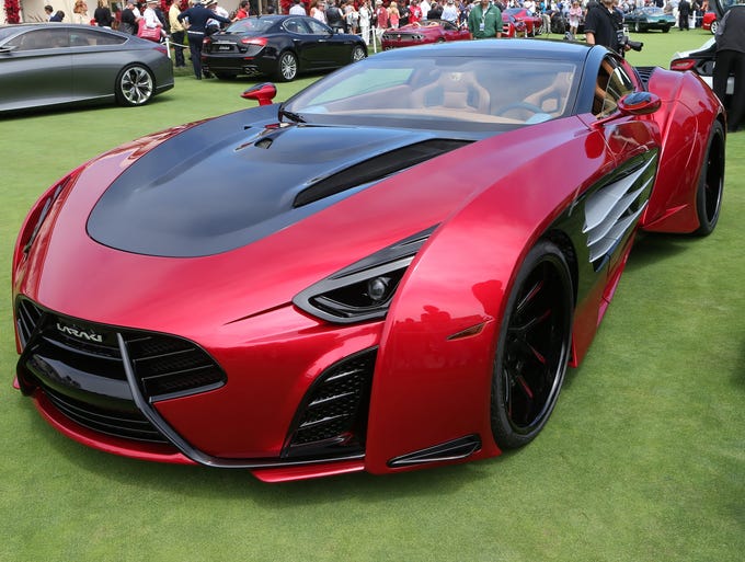 The Laraki Epitome was on display at the Pebble Beach Concours D'Elegance in Pebble Beach, Calif.