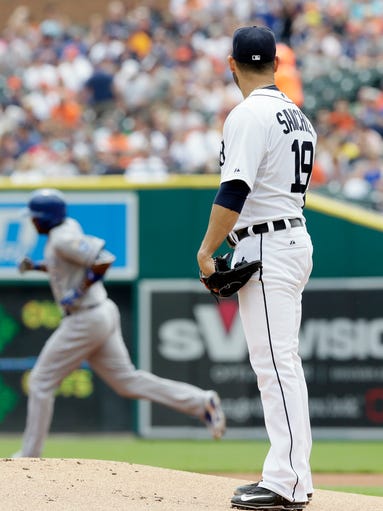 Sanchez suffers rough day as Tigers fall to Royals, 6-2 635667799401792723-AP-Royals-Tigers-Baseball-MI-2-