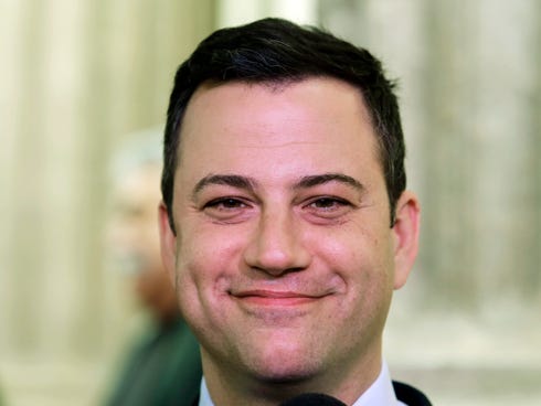 Jimmy Kimmel and Kanye West are engaged in a bitter feud or a heck of a parody.
