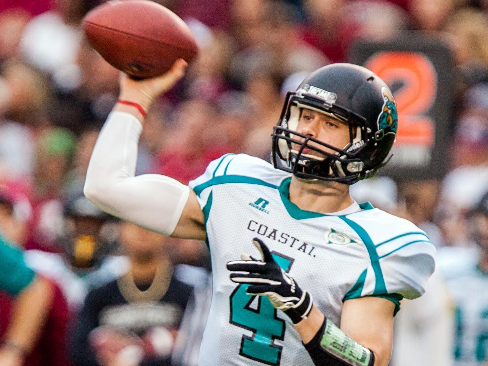 Quarterback Alex Ross helped Coastal Carolina to its second consecutive FCS playoff appearance in 2014.