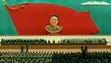 North Korean leader Kim Jong Un, center, presides over an event to marking the second anniversary of the death of his father, Kim Jong Il, in Pyongyang.